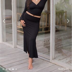 Indigo Luna Agni Maxi Skirt Black